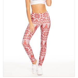 ❌SOLD❌ Goldsheep Red Winter Knit Leggings